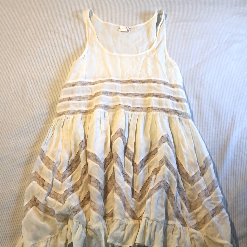 FREE PEOPLE LACE INLAY DRESS